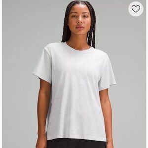 Lululemon All Yours Cotton T-Shirt Heathered Core Ultra Light Grey